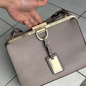 Dunhill Gray Leather Men's Briefcase